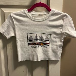 John Galt Brandy Melville Cropped Tee